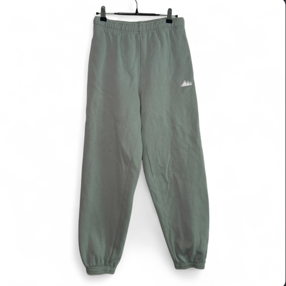Aritzia TNA Cozy Fleece perfect sage green jogger sweatpants Size XXS